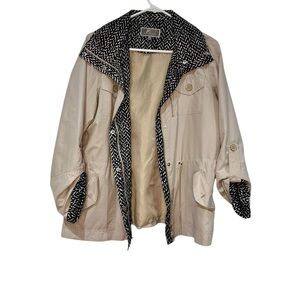 JM Collection Black Tan Jacket Petite Medium